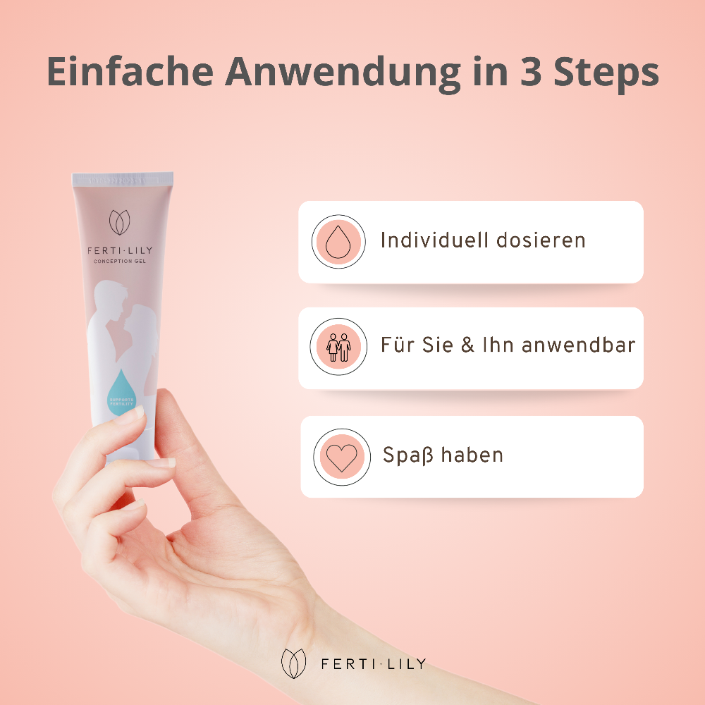 Ferti-Lily Kinderwunsch Gleitgel einfache Anwendung