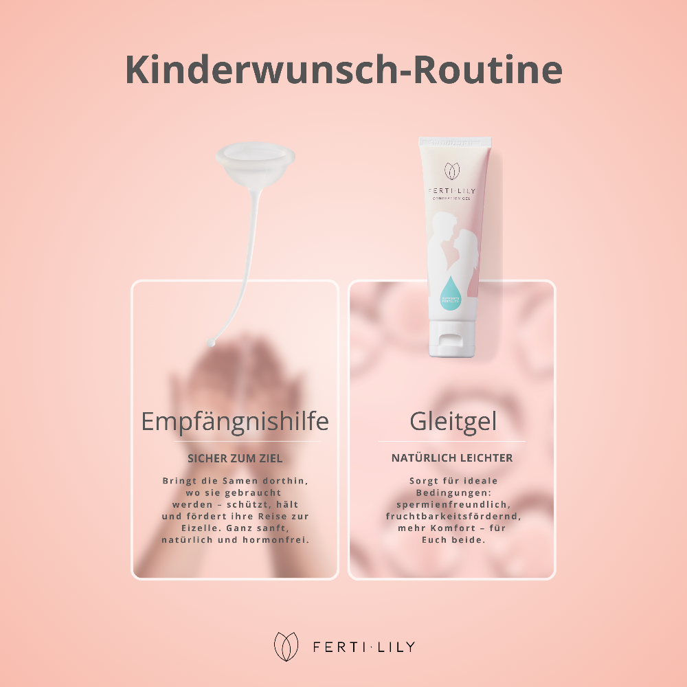 Ferti-Lily Kombination Kinderwunsch Empfängnishilfe und Kinderwunsch Gleitgel