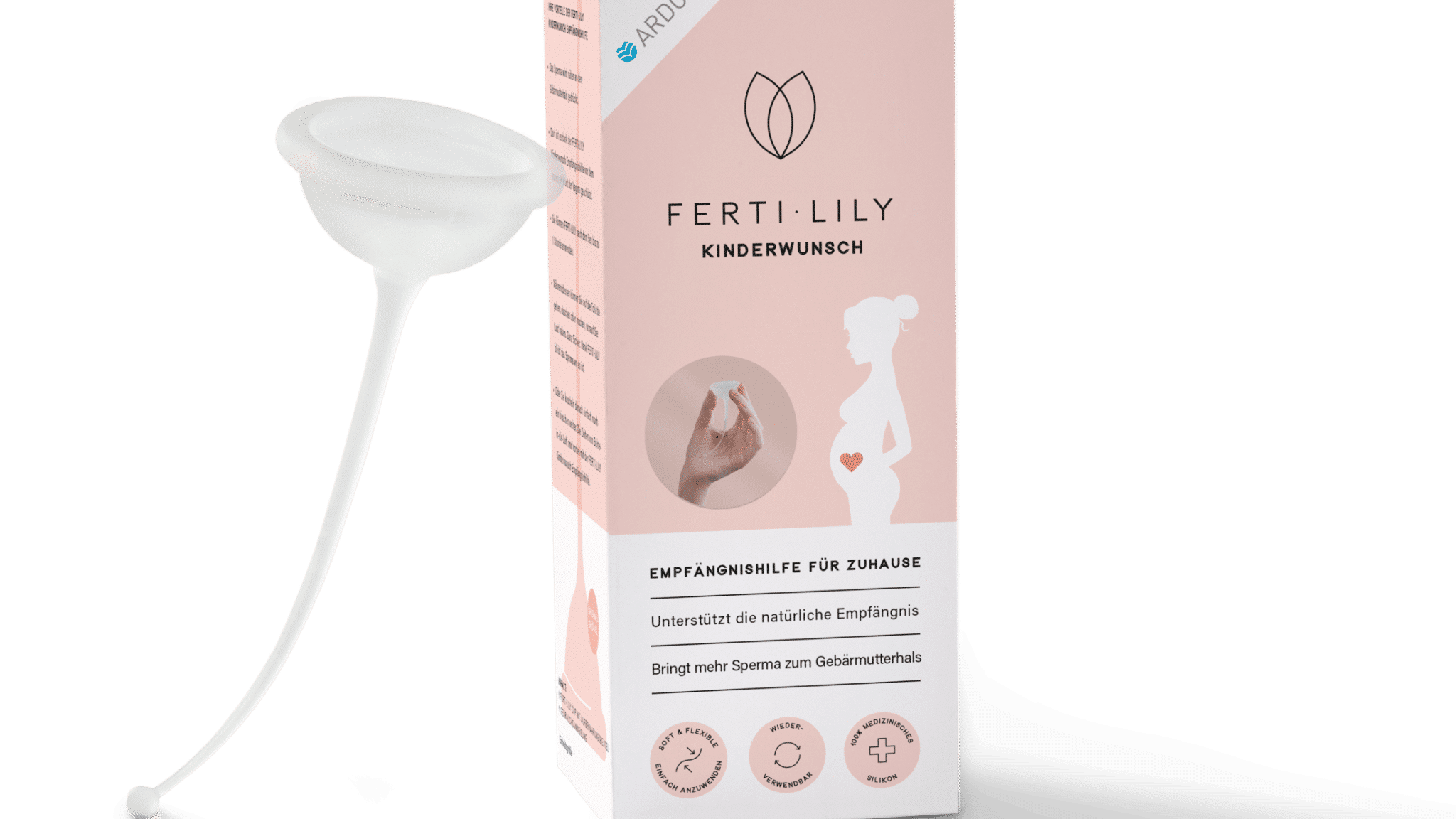 Fertilily Kinderwunsch Empfängnishilfe mit Verpackung